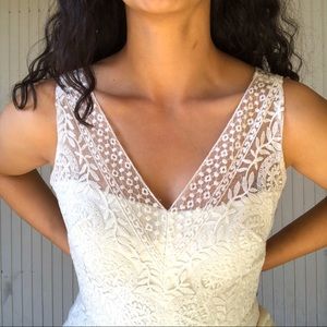 Marshalls White Lace Dress